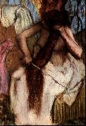 Edgar Degas Seated Woman Combing her Hair Spain oil painting artist